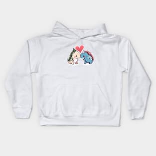 Valentines Dinos Kids Hoodie